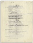 Moe Howard's 11pp. Script for ''The New Three Stooges'' Episode ''Goldibear and the Three Stooges'', Circa 1965 -- Annotated by Moe With His Signatures -- 8.5'' x 11'' Loose Pages, Near Fine